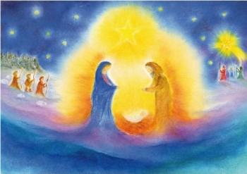 Poster Geboorte van Jezus  NIEUW