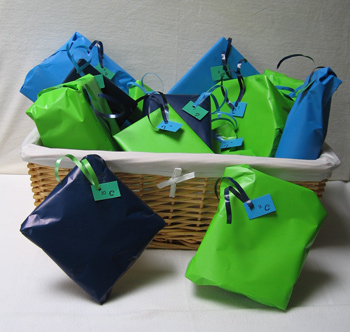 Voorbeeld kraampakket in groen / blauw