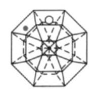 Swarovski raamkristal achthoek, 20mm