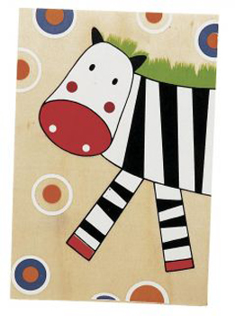 Houtenkaart: zebra